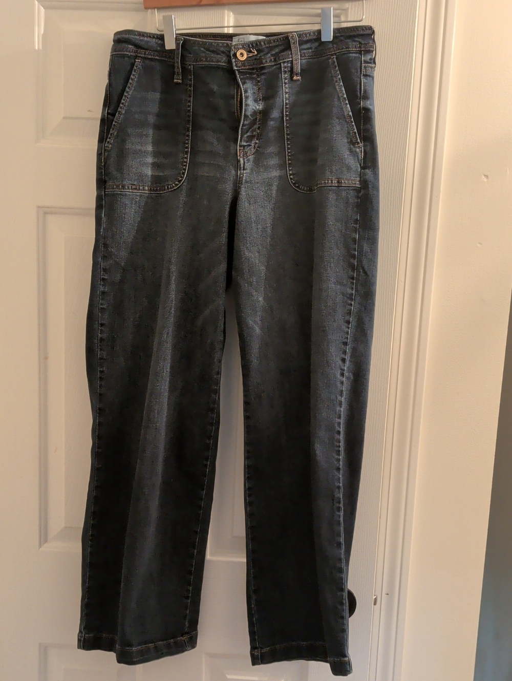 Celebrity Pink Generation Wide Leg Jeans Black Waist 11/30